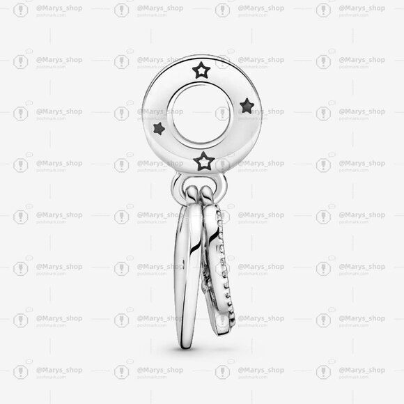 Pandora Cats & Hearts Dangle Charm - Picture 3 of 6